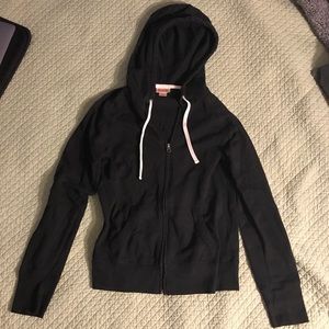 Black zip up hoodie
